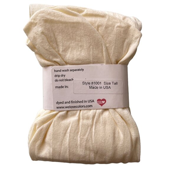 WE LOVE COLORS TIGHTS PANTYHOSE IVORY SIZE TALL NEW - Picture 2 of 2